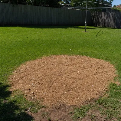 Mulch kept on the block, Mount Evelyn